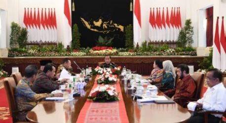 Pertemuan Presiden Jokowi bersama Pimpinan Lembaga Negara di Istana Negara. (Dok. Setpres)