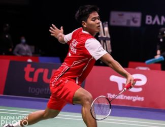 Syabda salah satu pemain tunggal putra Indonesia yang melangkah ke babak 16 besar Infonesia International Challenge 2022. (Ist)