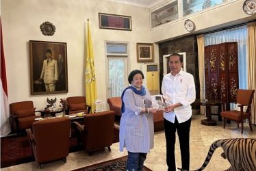 Pertemuan Mega dan Jokowi berlangsung selama dua jam di Istana Batu Tulis Bogor, Jawa Barat. (Foto : Setpres)