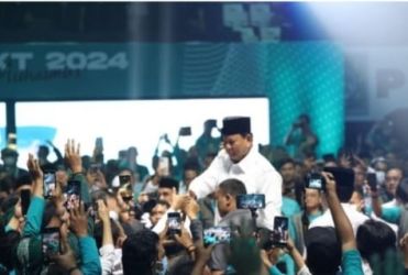 Prabowo Subianto pada acara Gus Muhaimin Road To Election di Tenis Indoor Senayan. Foto ; Istimewa