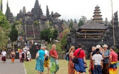 Salah satu obyek wisata di Bali yang ramai dikunjungi wisatawan. (Ist)