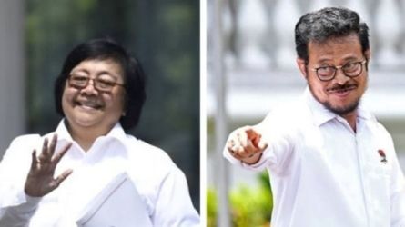 Menteri KLHL Siti Nurbaya dan Menteri Pertanian Syahrul Yasin Limpo adalah Menteri yang berasal dari Partai Nasdem. (Ist)