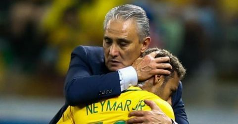 Neymar Jr dan Pelatih Timnas Brazil Tite. (Ist)