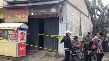 Ruko di Kampung Kemejing, Bekasi tempat jazad MIM ditemukan dibunuh. (Ist)