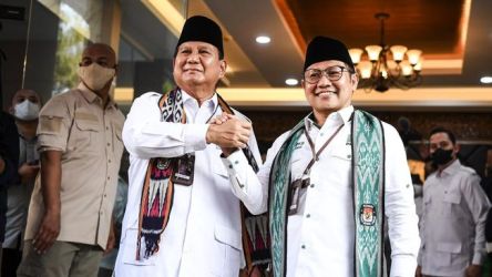 Ketum Gerindra Prabowo Subianto dan Ketum PKB Muhaimin Iskandar