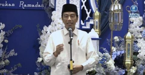 Presiden Jokowi hadir pada acara Silaturahmi Ramadan di rumah PAN Minggu (2/4). (Ist)