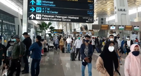 Suasana arus balik di Bandara Soekarno Hatta. Foto ; Ist