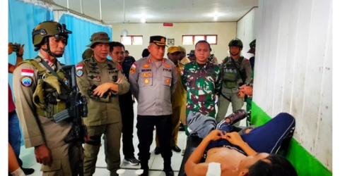 Salah seorang sandera mendapar perawatan di RSU Oksibil. Foto : Ist