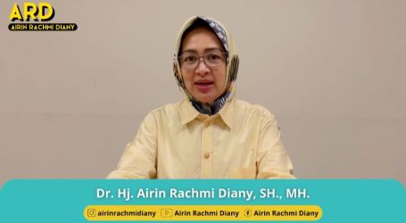 Airin Rachmi Diany saat menjadi keynote speaker di acara webinar, Senin (19/6). Foto : Ist