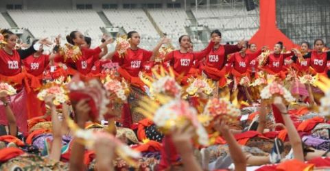 Gladi bersih acara Bulan Bung Karno yang akan digelar di GBK. Foto : Ist