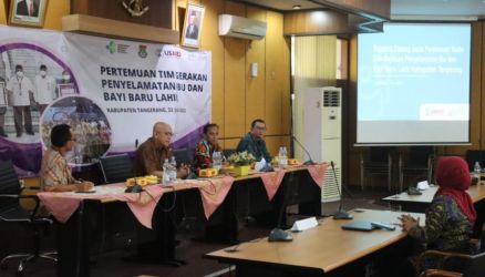 Suasana rapat Dinas Kesehatan (Dinkes) Kabupaten Tangerang saat menggelar pertemuan Tim Gerakan Penyelamatan Ibu dan Bayi Baru Lahir yang dibentuk sesuai berdasarkan keputusan Bupati tahun 2022.(ist)