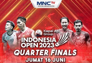 Fajar Perempat Final Indonesia Open 2023. (Ist)