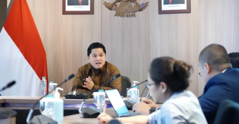 Ketum PSSI Erick Thohir memimpin rapat perdana persiapan Piala Dunia U-17. Foto : Ist