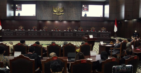 Suasana sidang di MK. Foto : Ist