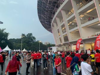 Situasi dan Kemeriahan Penonton Laga Timnas Indonesia Vs Argentina di GBK!