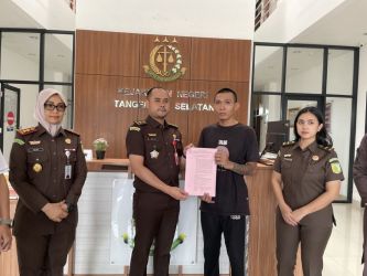 Salah satu pelaku pencurian motor mendapatkan ampunan hukum, setelah mendapatkan restorative justice oleh Kejari Kota Tangsel.(dra)