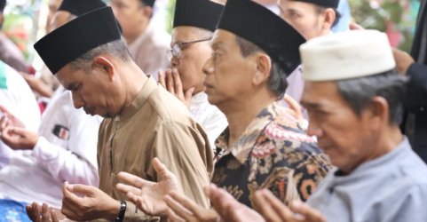 Gardu Ganjar mengadakan acara di Pondok Pesantren Roudlatusalaam untuk menggelar perayaan tahun baru Islam 1445 Hijriah di Cimone, Karawaci, Kota Tangerang, Banten, Minggu (30/7). Foto: Ist