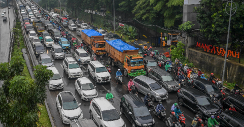 Kemacetan terjadi di Jl. TB Simatupang, JakSel. Foto : Ist