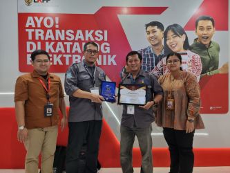 Pemkot Tangsel Raih Penghargaan E-purchasing Award 2023. (tangselpos.id/irm)