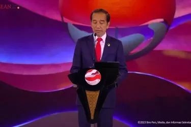 Presiden Jokowi pada acara Pembukaan KTT ASEAN. Foto : Setpres