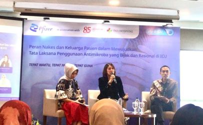 Suasana seminar yang diadakan pfizer indonesia dan eka hospital. Foto : ist