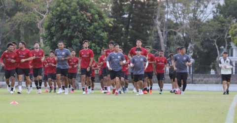 Skuad PSSI Pra Piala Dunia saat menggelar latihan. Foto : Ist