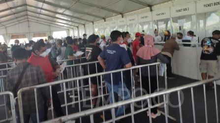 Loket penjualan tiket MotoGP Mandalika. Foto : Ist