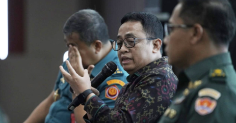 Anggota Bawaslu Puadi dalam Diskusi Kelompok Terpumpun bertajuk Netralitas TNI AD Pada Pemilu 2024. Foto : Ist