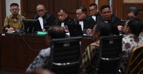 Sidang kasus Mentan Syahril Yasin Limpo. Foto : Ist