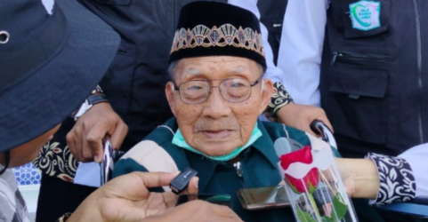 Kakek Hardjo jamaah haji lansia usia 110 tahun. Foto : USU