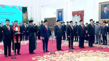 Pelantikan Menteri dsn Wamen oleh Presiden Jokowi. Foto : Ist
