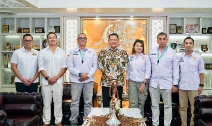 Ketua MPR Bambang Soesatyo mendukung program kerja KONI Tangerang Selatan (Tangsel) di bawah kepemimpinan Letkol (Purn) M. Hamka Handaru.(dra)