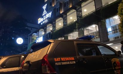 Polisi terus telusuri penyebab kebakaran di salah satu hotel kawasan Serpong Utara.(dra)