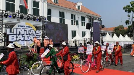 Acara Pekan Basional Keselamatan Jalan di Kota Tua Jakarta. Foto : Ist