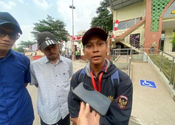 Perwakilan korban S saat mendatangi Polres Tangsel. Foto : Ist