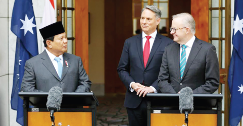 Presiden terpilih Prabowo dan PM Australia Anthony Albanese. Foto : Ist