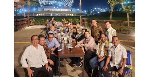 Para Menteri seusai makan malam di IKN. Foto : Ist