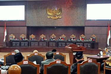 Sidang di MK . Foto : Ist