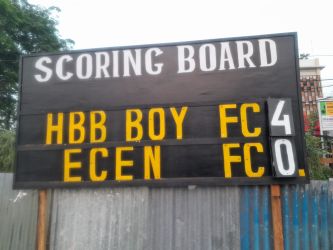 HBB Boy melaju ke babak 16 besar usai menang telak empat gol tanpa balas atas Ecen FC.(ist).