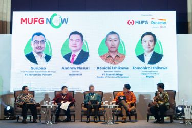 Nampak suasana acara MUFG Net Zero World. Foto : Ist