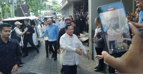 Presiden Prabowo saat tiba di Bali. Foto : Ist