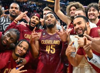 Tim basket Cleveland. Foto : Ist