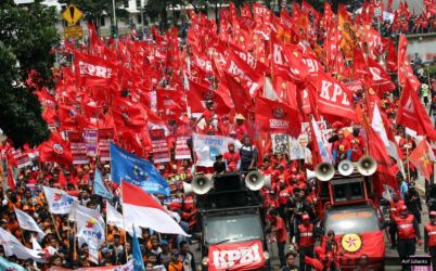 Aksi Peringatan Hari Buruh. Foto : Ist