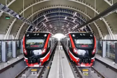 Kereta LRT. Foto : Ist