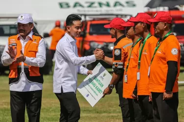 Wapres Gibran pada acara apel BPBD di Semarang. Foto : Ist