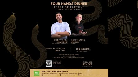 Four hand dinner. (Dok. ibis Styles Serpong BSD City)