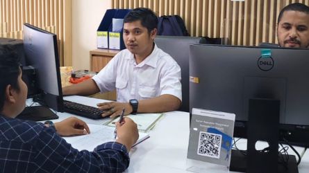 Direktorat Jenderal Administrasi Hukum Umum (Ditjen AHU) Kementerian Hukum (Kemenkum) resmi membuka gerai pelayanan di Mal Pelayanan Publik (MPP) Kota Tangerang Selatan.(tangselpos.id/rmn)