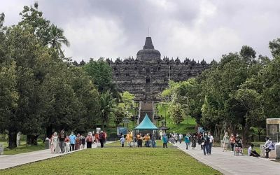 Candi Borobudur salah satu objek yang akan dikunjungi PM Prancis. Foto : Ist