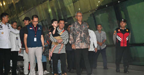 11 WNI yang dievakuasi dari Iran telah tiba di Indonesia. Foto : Ist