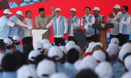 Presiden Prabowo pada peresmian Koperasi Merah Putih di Klaten , Jawa Tengah, Senin (21/7/2025). Foto : Ist